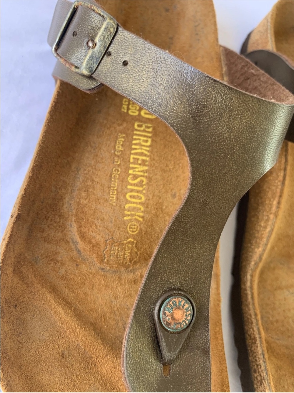 Birkenstock Gizeh Birko-Flor Women's Size 9 Casual Leather Sandals - Picture 11 of 13